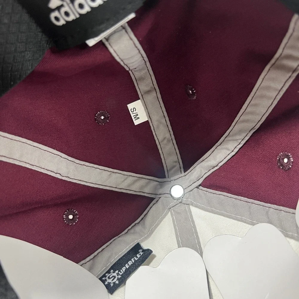 Adidas‎ Texas A&M Aggies Red White Gray Hat Cap S/M Superflex